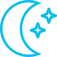 Moon icon for after-hours emergency reefer repairs